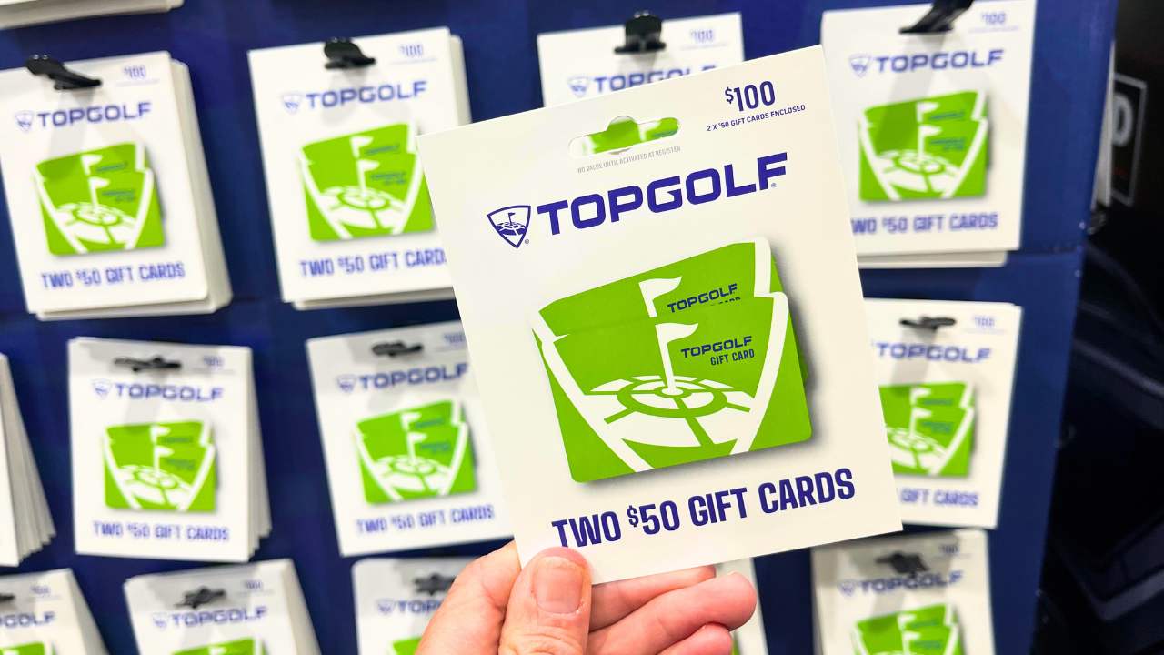 TopGolf gift cards at Costco