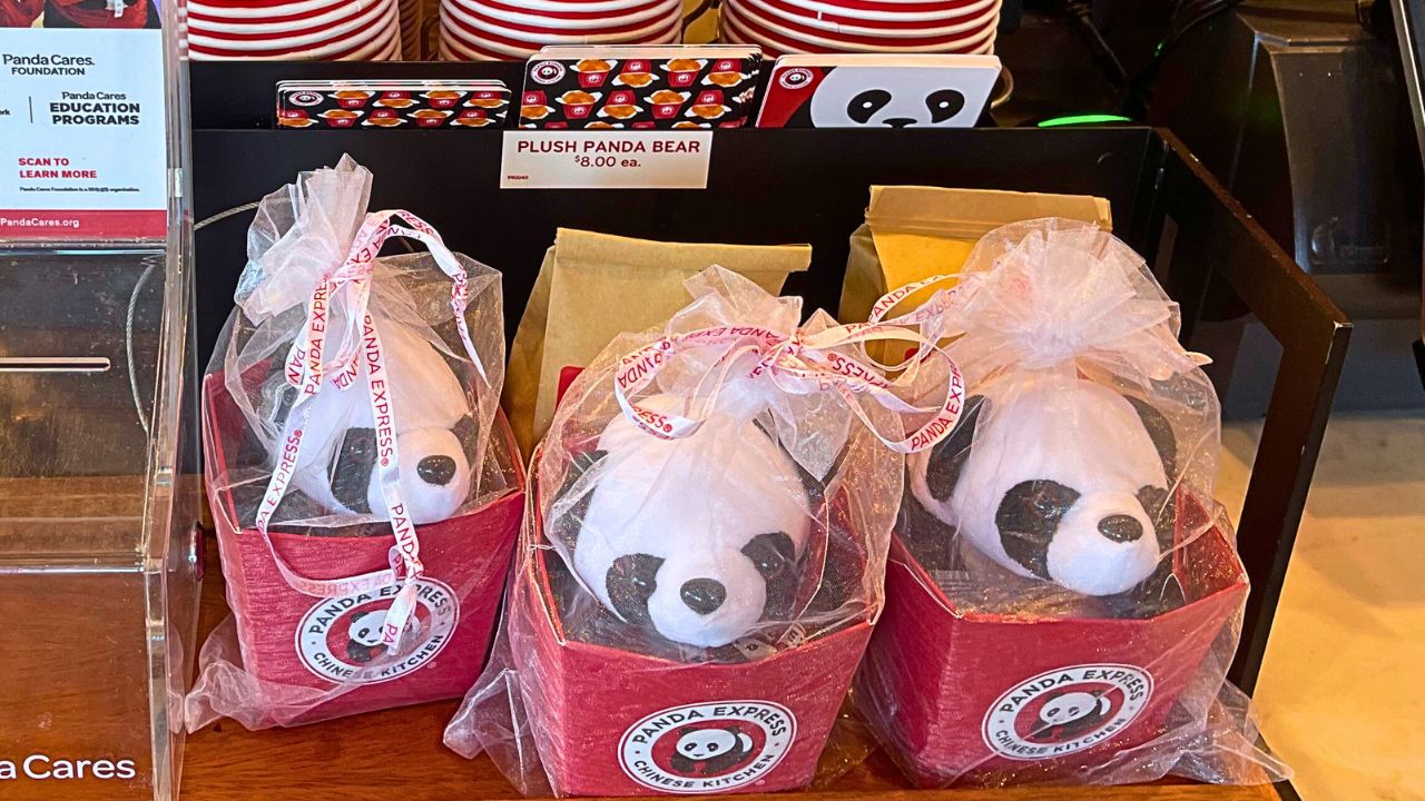 panda express gift cards with plush pandas